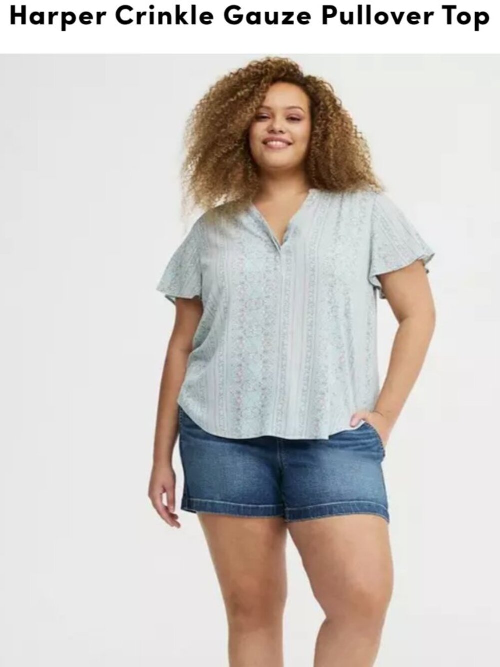 Torrid Gauze Harper Pullover